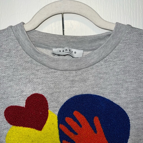 Sandro Timy Graphic Sweatshirt - Picture 3 of 16